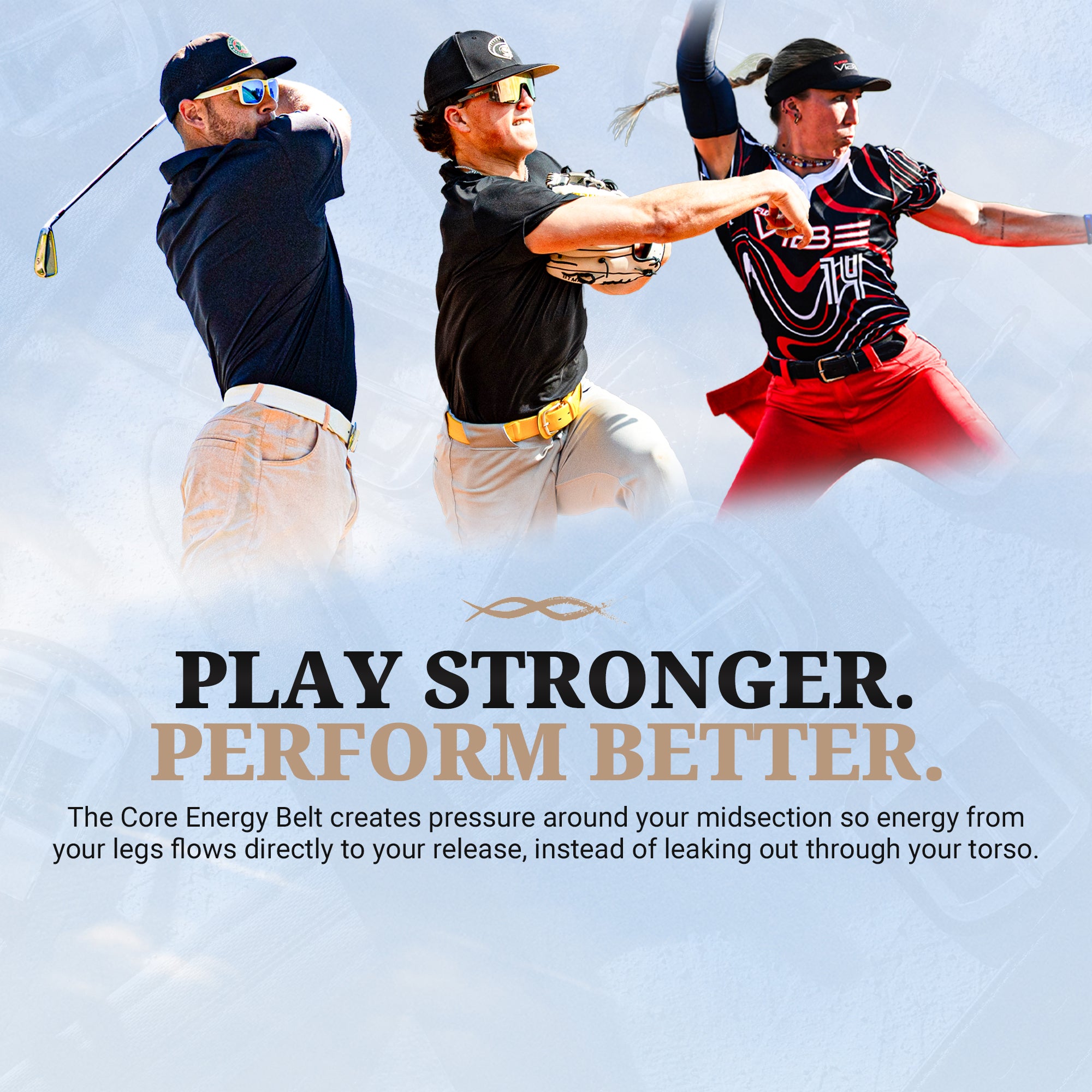 「ブル」Core Energy プレイ ザ ロング ゲーム ベルト Play the Long Game: Performance Enhancing Core Energy Belt